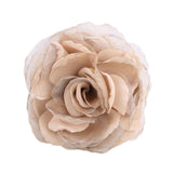 Maxbell Flower Brooch 8cm Fashion Rose Brooch for Party Wedding Clothing Accessories Champagne