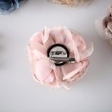 Maxbell Flower Brooch 8cm Fashion Rose Brooch for Party Wedding Clothing Accessories Champagne