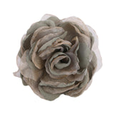 Maxbell Flower Brooch 8cm Fashion Rose Brooch for Party Wedding Clothing Accessories Green