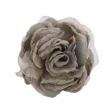 Maxbell Flower Brooch 8cm Fashion Rose Brooch for Party Wedding Clothing Accessories Green