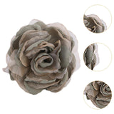 Maxbell Flower Brooch 8cm Fashion Rose Brooch for Party Wedding Clothing Accessories Green