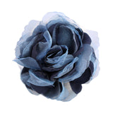 Maxbell Flower Brooch 8cm Fashion Rose Brooch for Party Wedding Clothing Accessories Navy