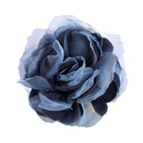 Maxbell Flower Brooch 8cm Fashion Rose Brooch for Party Wedding Clothing Accessories Navy