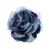 Maxbell Flower Brooch 8cm Fashion Rose Brooch for Party Wedding Clothing Accessories Navy