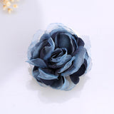 Maxbell Flower Brooch 8cm Fashion Rose Brooch for Party Wedding Clothing Accessories Navy