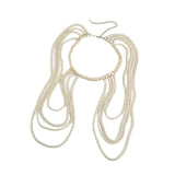 Maxbell Shoulder Body Chain Shoulder Chain Bikini Chain Fashion Adjustable Arm Chain White