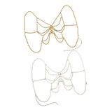 Maxbell Beaded Body Chain Bra Outfit Breathable Unique Body Accessories Bikini Chain Gold