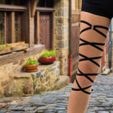 Maxbell Leg Wrap Leg Loop Leg Chain Multilayer Elastic for Dancing Cosplay Halloween Style A