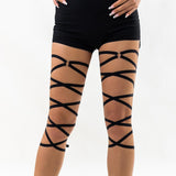 Maxbell Leg Wrap Leg Loop Leg Chain Multilayer Elastic for Dancing Cosplay Halloween Style A