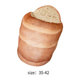 Maxbell Bread Slippers Novelty Anti Skid Sole Portable Indoor Shoes for Bedroom Dorm