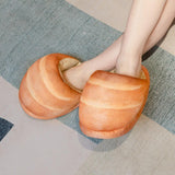 Maxbell Bread Slippers Novelty Anti Skid Sole Portable Indoor Shoes for Bedroom Dorm
