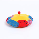 Maxbell Girls Beret Hat Comfortable Fashion Painter Hat for Cosplay Holiday Birthday