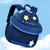 Maxbell Cute Mushroom Backpack for Kids Travel Bag Fashion Funny Schoolbag 3-6 Years Navy Planet L