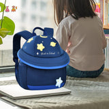 Maxbell Cute Mushroom Backpack for Kids Travel Bag Fashion Funny Schoolbag 3-6 Years Navy Planet L