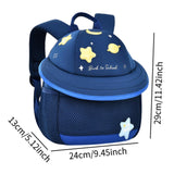 Maxbell Cute Mushroom Backpack for Kids Travel Bag Fashion Funny Schoolbag 3-6 Years Navy Planet L