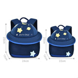 Maxbell Cute Mushroom Backpack for Kids Travel Bag Fashion Funny Schoolbag 3-6 Years Navy Planet S