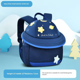 Maxbell Cute Mushroom Backpack for Kids Travel Bag Fashion Funny Schoolbag 3-6 Years Navy Planet S