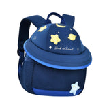 Maxbell Cute Mushroom Backpack for Kids Travel Bag Fashion Funny Schoolbag 3-6 Years Navy Planet S