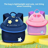 Maxbell Cute Mushroom Backpack for Kids Travel Bag Fashion Funny Schoolbag 3-6 Years Navy Planet S