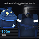 Maxbell Cute Mushroom Backpack for Kids Travel Bag Fashion Funny Schoolbag 3-6 Years Navy Planet S