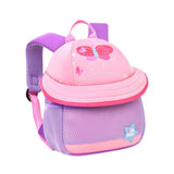 Maxbell Cute Mushroom Backpack for Kids Travel Bag Fashion Funny Schoolbag 3-6 Years Purple Butterfly L