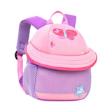 Maxbell Cute Mushroom Backpack for Kids Travel Bag Fashion Funny Schoolbag 3-6 Years Purple Butterfly L