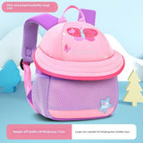 Maxbell Cute Mushroom Backpack for Kids Travel Bag Fashion Funny Schoolbag 3-6 Years Purple Butterfly L