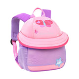 Maxbell Cute Mushroom Backpack for Kids Travel Bag Fashion Funny Schoolbag 3-6 Years Purple Butterfly S