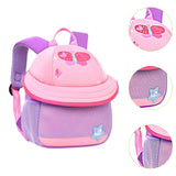 Maxbell Cute Mushroom Backpack for Kids Travel Bag Fashion Funny Schoolbag 3-6 Years Purple Butterfly S