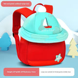 Maxbell Cute Mushroom Backpack for Kids Travel Bag Fashion Funny Schoolbag 3-6 Years Red Sailboat L