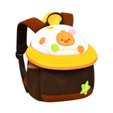 Maxbell Cute Mushroom Backpack for Kids Travel Bag Fashion Funny Schoolbag 3-6 Years Brown Chick L