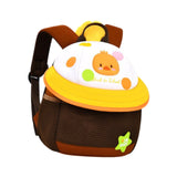 Maxbell Cute Mushroom Backpack for Kids Travel Bag Fashion Funny Schoolbag 3-6 Years Brown Chick S