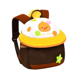 Maxbell Cute Mushroom Backpack for Kids Travel Bag Fashion Funny Schoolbag 3-6 Years Brown Chick S