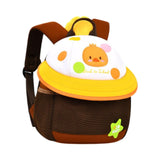 Maxbell Cute Mushroom Backpack for Kids Travel Bag Fashion Funny Schoolbag 3-6 Years Brown Chick S