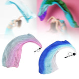 Maxbell Belly Dance Poi Ball and Scarf Set Portable for Halloween Events Fancy Dress Light Blue Purple