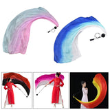 Maxbell Belly Dance Poi Ball and Scarf Set Portable for Halloween Events Fancy Dress Light Blue Purple