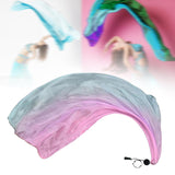 Maxbell Belly Dance Poi Ball and Scarf Set Portable for Halloween Events Fancy Dress Light Blue Purple