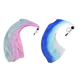 Maxbell Belly Dance Poi Ball and Scarf Set Portable for Halloween Events Fancy Dress Light Blue Purple