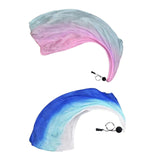 Maxbell Belly Dance Poi Ball and Scarf Set Portable for Halloween Events Fancy Dress Light Blue Purple