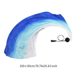 Maxbell Belly Dance Poi Ball and Scarf Set Portable for Halloween Events Fancy Dress White Blue Dark Blue