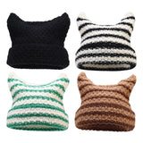 Maxbell Women Winter Hat Cute Winter Warm Beanie Cap for Hiking Travel Autumn Winter Black