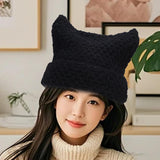 Maxbell Women Winter Hat Cute Winter Warm Beanie Cap for Hiking Travel Autumn Winter Black