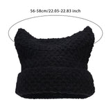Maxbell Women Winter Hat Cute Winter Warm Beanie Cap for Hiking Travel Autumn Winter Black