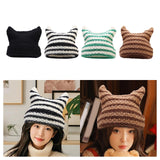 Maxbell Women Winter Hat Cute Winter Warm Beanie Cap for Hiking Travel Autumn Winter Black