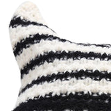 Maxbell Women Winter Hat Cute Winter Warm Beanie Cap for Hiking Travel Autumn Winter Black White