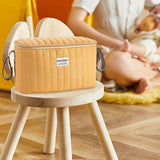 Maxbell Stroller Organizer Fits Most Stroller Mini Diaper Bag for Snacks Nappy Wipe Brown