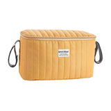 Maxbell Stroller Organizer Fits Most Stroller Mini Diaper Bag for Snacks Nappy Wipe Brown
