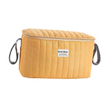 Maxbell Stroller Organizer Fits Most Stroller Mini Diaper Bag for Snacks Nappy Wipe Brown