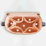 Maxbell Stroller Organizer Fits Most Stroller Mini Diaper Bag for Snacks Nappy Wipe Brown