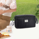 Maxbell Stroller Organizer Fits Most Stroller Mini Diaper Bag for Snacks Nappy Wipe Black